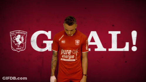 Man In Red Shirt With Pure Energie GIF