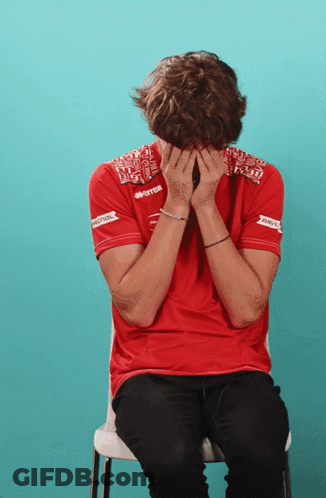 Man In Red Skull And Crossbones Shirt In Bleachers GIF