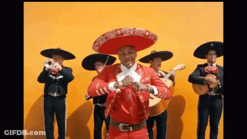 Man In Red Sombrero Dancing GIF