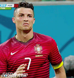 Man In Red Striped Shirt Number 7 GIF