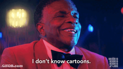 Man In Red Suit And Black Bow Tie Says I Don't Know GIF