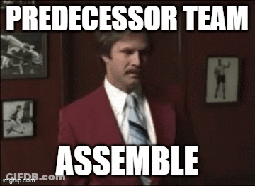 Man In Red Suit And Tie Rebels Assemble GIF