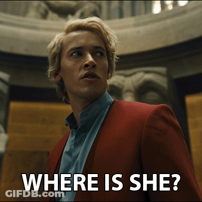 Man In Red Suit Asking Where Is She GIF