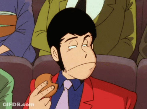 Man In Red Suit Eating Sandwich GIF