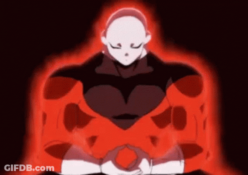 Man In Red Suit Praying In Dark Room GIF