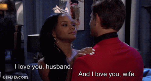 Man In Red Suit Says I Love You Husband GIF