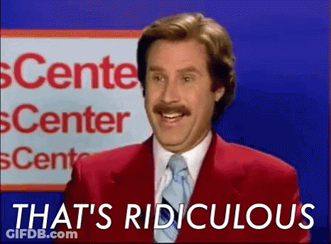 Man In Red Suit Says That's Ridiculous GIF
