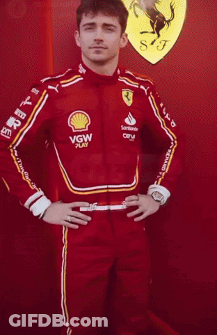 Man In Red Suit With VGW Play GIF