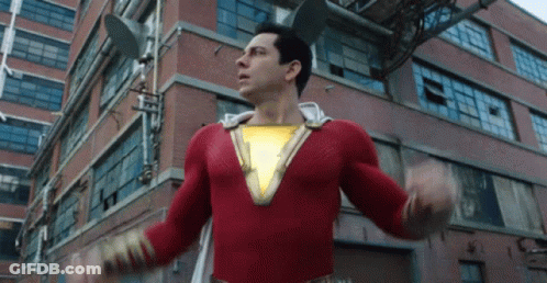 Man In Red Superhero Costume GIF