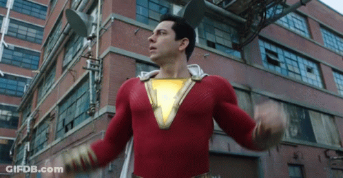 Man In Red Superhero Costume GIF