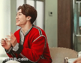 Man In Red Sweater Clapping GIF