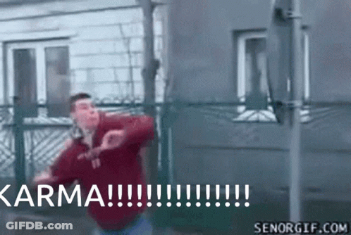 Man In Red Sweater Karma GIF
