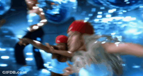 Man In Red Swim Cap Swimming GIF