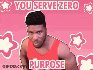 Man In Red Tank Top On Pink Background GIF