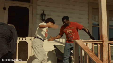 Man In Red Texas Rangers Shirt GIF