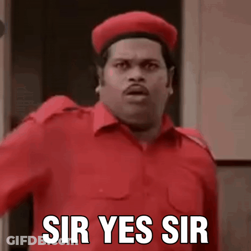Man In Red Uniform Making Funny Face GIF