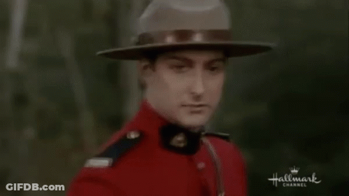 Man In Red Uniform Riding Horse Hallmark Channel Movie GIF