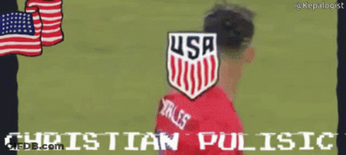Man In Red USA Jersey GIF