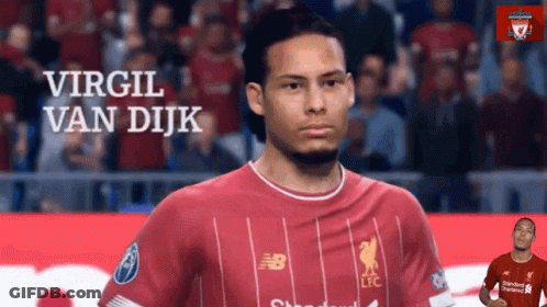 Man In Red Virgil Van Dijk Jersey GIF