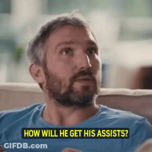 Man In Red Washington Capitals Jacket GIF