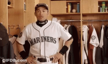 Man In Red White And Blue Striped Shirt And Hat GIF