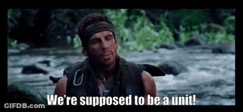 Man In River Saying We're Supposed To Be A Unit GIF