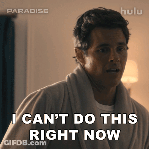 Man In Robe Saying I Can't Do This Right Now GIF