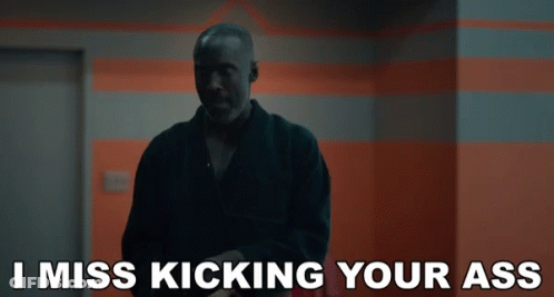 Man In Robe Saying I Miss Kicking Your Ass GIF