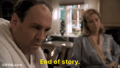 Man In Robe Says End Of Story GIF