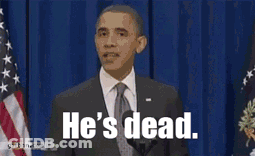 Man In Robe Says He's Dead At Door GIF