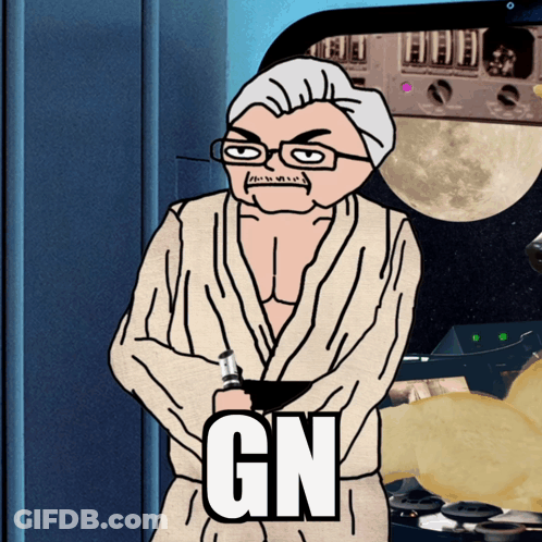 Man In Robe With GN GIF