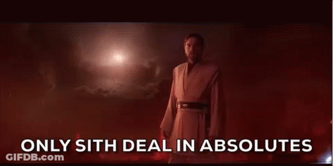 Man In Robe With Sith Quote GIF
