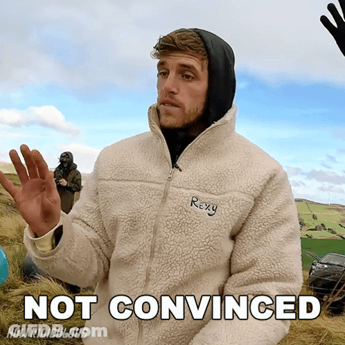 Man In Roxy Jacket Not Convinced GIF