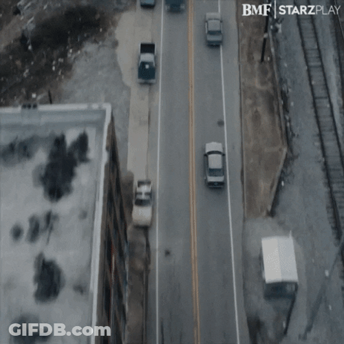 Man In Rush  Driving Fast Car Running Away GIF
