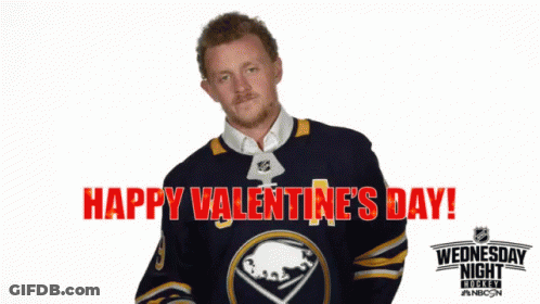 Man In Sabres Jersey Blowing Kiss GIF