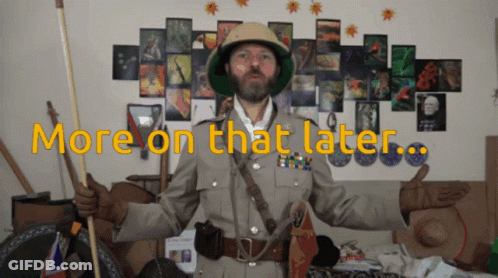 Man In Safari Outfit Thumbs Up Saying More On That Later GIF