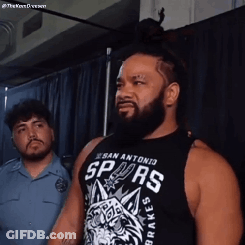 Man In San Antonio Spurs Shirt GIF
