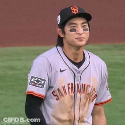 Man In San Francisco Jersey With Chevrolet Patch GIF