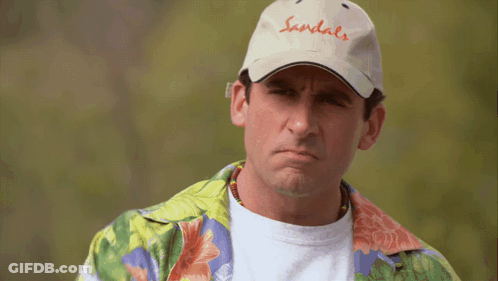 Man In Sandals Hat Giving Middle Finger GIF