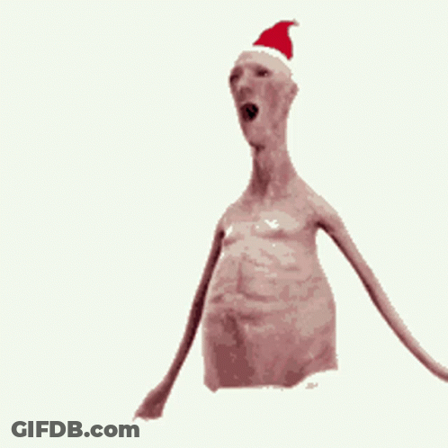 Man In Santa Hat Dancing GIF