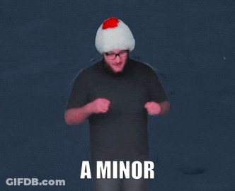 Man In Santa Hat Standing Before Hopscotch GIF