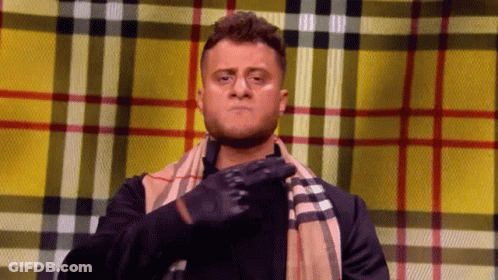 Man In Scarf And Black Gloves, Plaid Cloth GIF