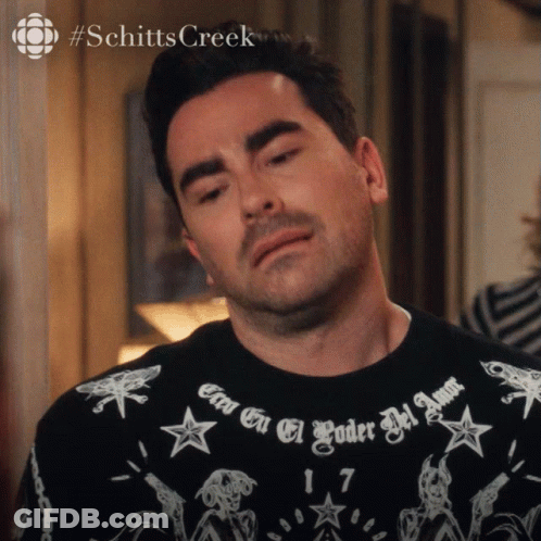 Man In Schitt's Creek Shirt GIF