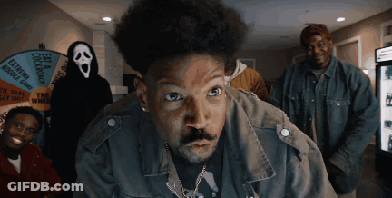 Man In Scream Mask Extreme Double Game GIF
