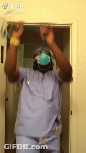 Man In Scrubs Dancing GIF