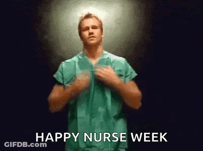Man In Scrubs Dancing Happy Nurse Week GIF