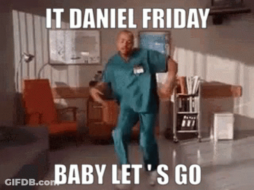 Man In Scrubs Dancing In Hospital Room It Daniel Friday Baby Let's Go GIF