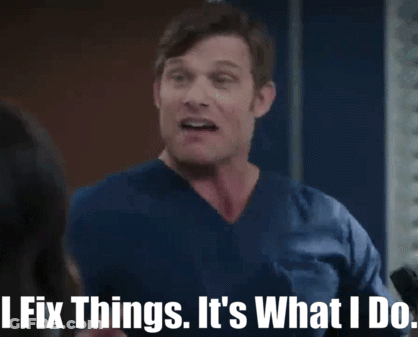 Man In Scrubs Saying I Fix Things It's What I Do GIF