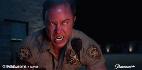 Man In Sheriff Uniform With Paramount+ Logo GIF