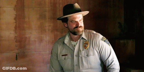 Man In Sheriff Uniform With Texas Badge GIF